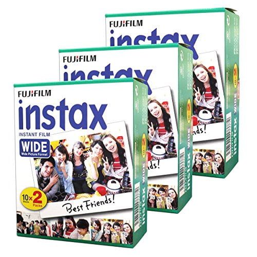 후지필름 Fujifilm Instax Wide Instant 60 Film for Fuji Instax Wide 210 200 100 300 Instant Photo Camera