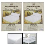 AllTopBargains 2 Premium Queen Size Mattress Soft Protect Waterproof Fitted Bed Cover Anti Dust