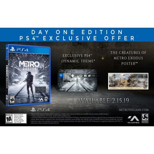 스퀘어 에닉스 Metro Exodus Day 1 Edition, Square Enix, PlayStation 4, 816819014516