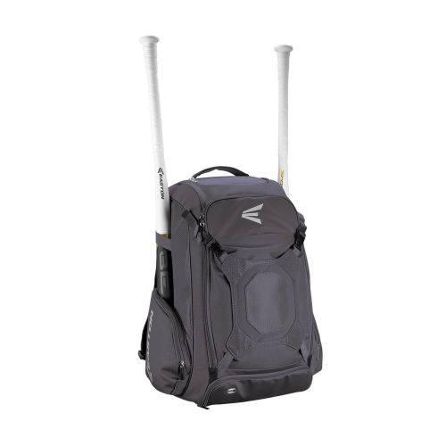 이스턴 Easton Walk-Off IV Carrying Case (Backpack) for Bat, Helmet, Cleat, Shoes, Ball - Black - Felt Pocket, Ripstop Polyester, 600D Polyester - Shoulder Strap - 20 Height x 9.5 Width x