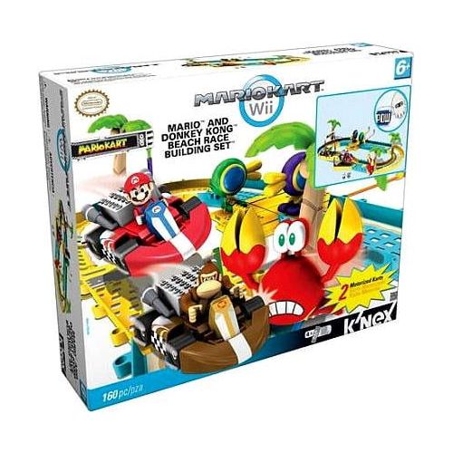 케이넥스 KNEX Super Mario Mario Kart Wii Mario & Donkey Kong Beach Race Set