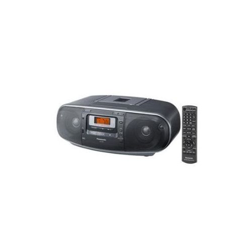  VCT Panasonic RX-D55GC-K Boombox - High Power Portable Stereo AM FM Radio, MP3 CD , Tape Recorder with USB & Music Port High Quality Sound with 2-Way 4-Speaker (Black)