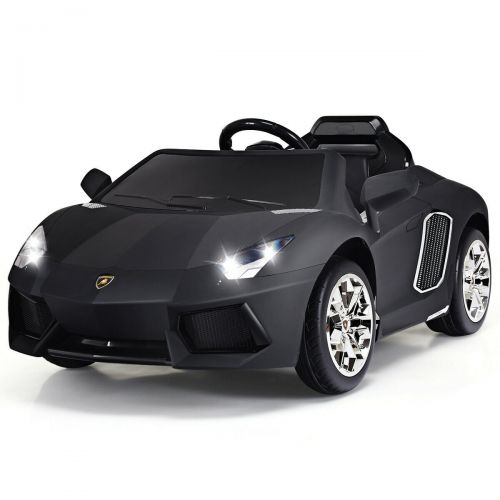  Gymax 12V Lamborghini Aventador Licensed Electric Kids Ride On Car RC wLights & Music