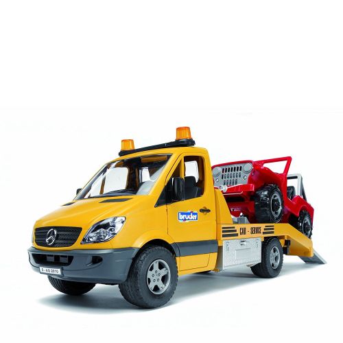  Bruder Toys Plastic Toy Mercedes Benz Sprinter Truck with Cross Country Vehicle