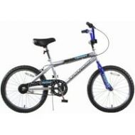 TITAN Tomcat Boys BMX Bike with 20 Wheels, Blue and Silver