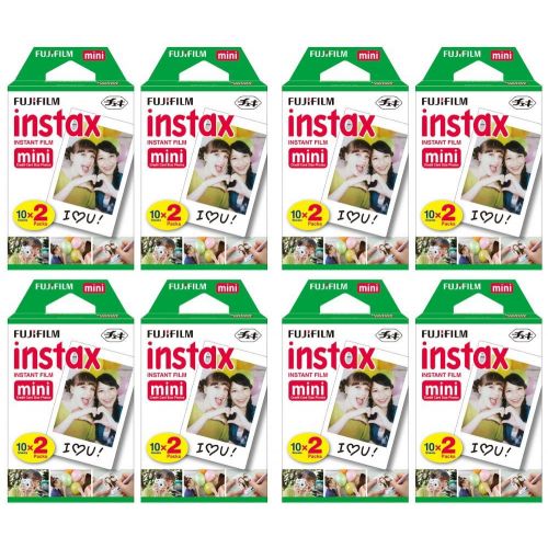 후지필름 Fujifilm Instax Mini Instant Film (8 Twin packs, 160 Total pictures) for Instax Cameras, EXP 012020