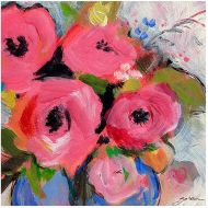 Trademark Art Bouquet in Pink Canvas Wall Art by Shelia Golden