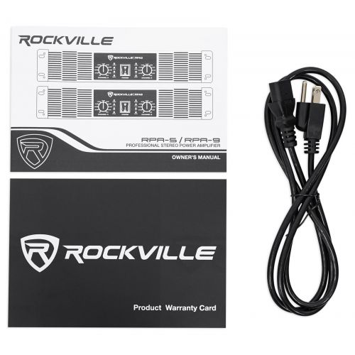  ROCKVILLE Rockville RPA9 3000 Watt Peak  1500w RMS 2 Channel Power Amplifier ProDJ Amp