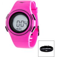 Everlast Womens HR6 Heart Rate Monitor Watch with Transmitter Belt, Pink Plastic Band