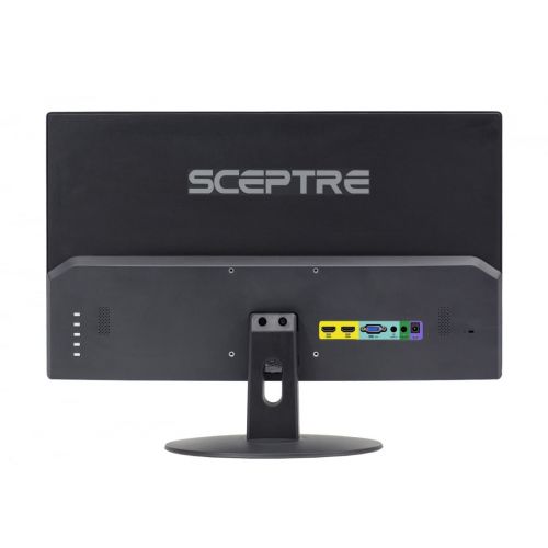  Sceptre E205W-16003R 20 75Hz Ultra Thin Frameless LED Monitor 2x HDMI VGA Build-in Speakers, Metallic Black 2018