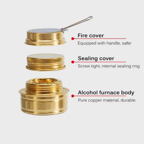  Houkiper Alcohol Burner Alcohol Stove Stand Set For Outdoor Camping Hiking Backpacking Cooking