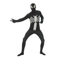 Rubies Costumes Mens Black Spiderman Second Skin Halloween Costume
