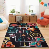 [아마존베스트]Mohawk Home Kids Interactive Hopscotch Chalk Area Rug