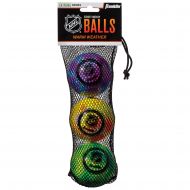 Franklin Sports Franklin Street Hockey Balls - Outdoor NHL Hockey Balls - Low Bounce - 3 Pack - Extreme Colors