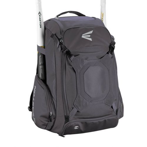 이스턴 Easton Walk-Off IV Carrying Case (Backpack) for Bat, Helmet, Cleat, Shoes, Ball - Black - Felt Pocket, Ripstop Polyester, 600D Polyester - Shoulder Strap - 20 Height x 9.5 Width x