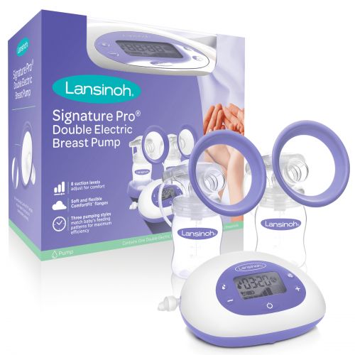 란시노 Lansinoh Signature Pro Portable Double Electric Breast Pump with LCD Screen and Adjustable Suction & Pumping Levels