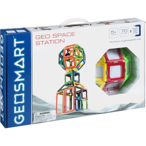  GeoSmart Geosmart Geo Space Station 70 piece Geometric Shape Building Set