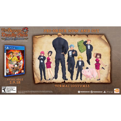 반다이 Bandai Namco The Seven Deadly Sins: Agents of Britannia, BandaiNamco, PlayStation 4, 722674120821