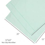 Unique Bargains 100% Microfiber Non-Slip Hot Yoga Mat Towel with Fit Corner Pockets，Super Absorbent, Durable, Machine Washable，72 x 25