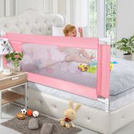 HK Swing Down Safety Bed Rails Hide Away(HA) Bedrail Assist Extra Long BedRails, Mesh Guard Rails for Convertible Crib