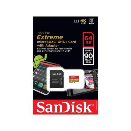 샌디스크 SanDisk 64GB Extreme MicroSD UHS-I Card with Adapter