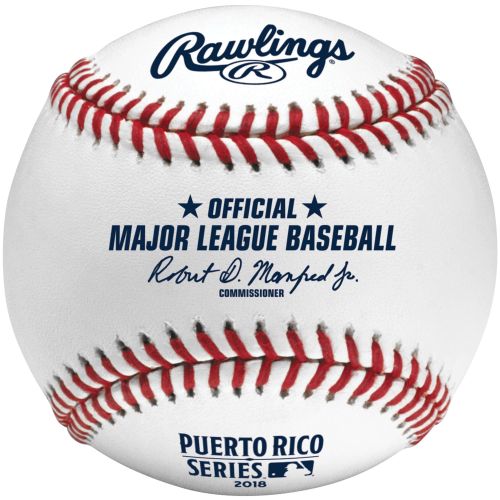 롤링스 Cleveland Indians vs. Minnesota Twins Rawlings 2018 Puerto Rico Series Dueling Baseball - No Size