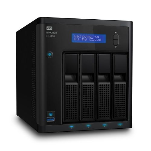  WD 16TB My Cloud EX4100 Expert Series 4-Bay Network Attached Storage - NAS - WDBWZE0160KBK-NESN