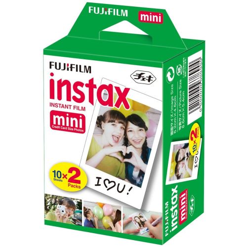 후지필름 Fujifilm Instax Mini Twin Pack Instant Film - 3 pack (60 sheets) for Fujifilm Instax Mini 7s, Mini 8, Mini 9, Mini 25, Mini 50S, Mini 90, SP-1 & SP-2 Smartphone Printer + HeroFiber