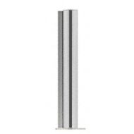 Cr Laurence CRL Brushed Stainless 18 Round PP08 Elegant Series CounterPartition Corner Post