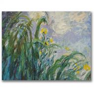 Trademark Art Trademark Fine Art The Yellow Iris Canvas Wall Art by Claude Monet