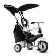 smarTrike Vanilla Plus, 4-in-1 Toddler Tricycle, 15M+, Black & White