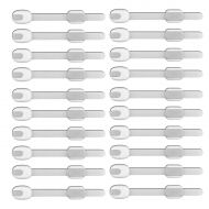 EEEkit 20-pack Child Safety Lock Adjustable Lock Latches for Baby Proof Cabinets Drawers