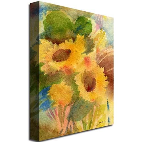  Trademark Art Garden Sunflowers Canvas Art by Sheila Golden