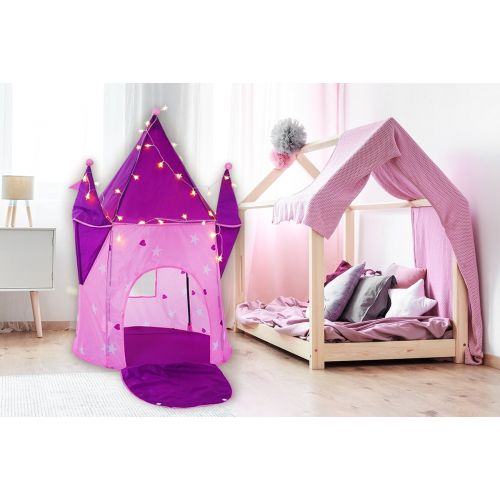  Kids Tent Play Children Indoor Boys Girls Playhouse Pop Up Toddler 8018LED by Alvantor