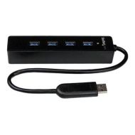 StarTech 4-Port Portable SuperSpeed USB 3.0 Hub with Built-in Cable