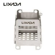 Lixada Portable Stainless Steel Lightweight Folding Wood Pocket Outdoor Camping Cooking Picnic Backpacking
