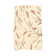 Simply Daisy Wild Oak Leaves 16 x 25 Inch Cream Floral Print Hand Towel