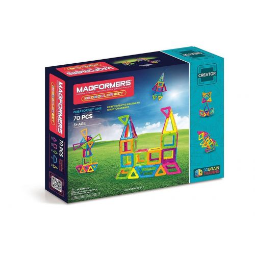  MAGFORMERS Neon 70-Piece Magnetic Construction Set