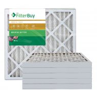 FilterBuy AFB Gold MERV 11 20x20x2 Pleated AC Furnace Air Filter. Pack of 6 Filters. 100% produced in the USA.