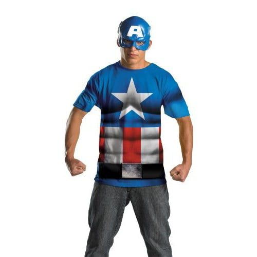 제네릭 Generic Captain America No Scar Alternative Adult Halloween Costume