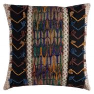 Rizzy Home Decorative Poly Filled Throw Pillow Tribal 20X20 Black