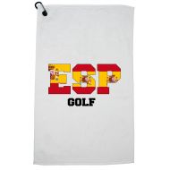 Hollywood Thread Spain Golf - Olympic Games - Rio - Flag Golf Towel with Carabiner Clip