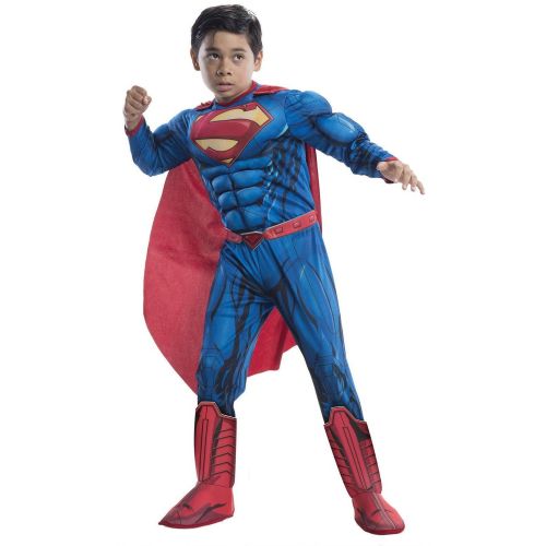 제네릭 Generic Superman Deluxe Child Halloween Costume, Large (10-12)