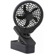 O2COOL 5 Inch Battery Operated Clip Fan