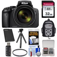 Nikon Coolpix P900 Wi-Fi 83x Zoom Digital Camera with 32GB Card + Battery + Backpack + Flex Tripod + Filter + Kit
