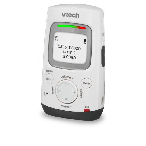 브이텍 VTech Safe & Sound DM271-102 DECT 6.0 Digital Audio Baby Monitor with OpenClosed Sensor, 1 Parent Unit, White