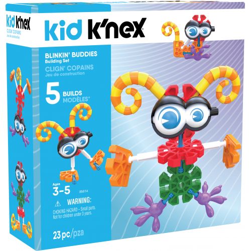 케이넥스 KID KNEX - Blinkin Buddies Building Set - 23 Pieces - Ages 3 and Up Preschool Educational Toy
