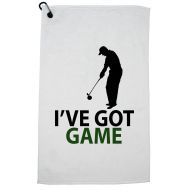 Hollywood Thread Ive Got Game - Golf Proud Golfer Low Handicap Golf Towel with Carabiner Clip