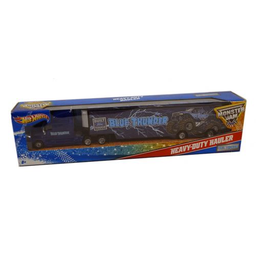 마텔 Mattel Hot Wheels Monster Jam BLUE THUNDER Heavy-Duty Hauler