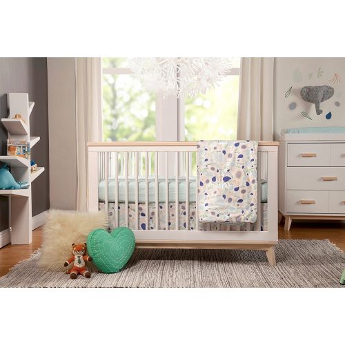  Babyletto Scoot 3-in-1 Convertible Crib with Toddler Rail in WhiteWashed Natural